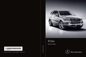 2015 Mercedes Benz M Class Operator Manual